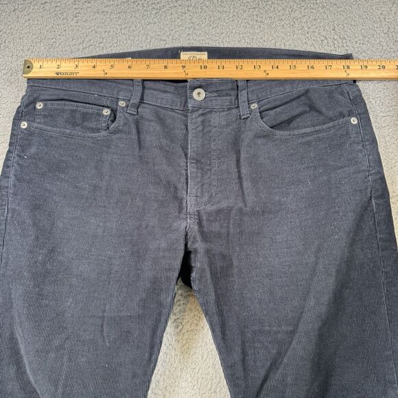 S‎ J Crew Pants Mens 34x30 Blue Corduroy Chino 484 Slim Fit Classic Casual - Picture 4 of 11